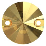 Cabochon - intercalaire - PureCrystal 3200 12 mm Crystal Metallic Sunshine x1|raw }}