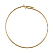 Créoles fines à décorer 30 mm en Gold filled (or laminé) x2|raw }}