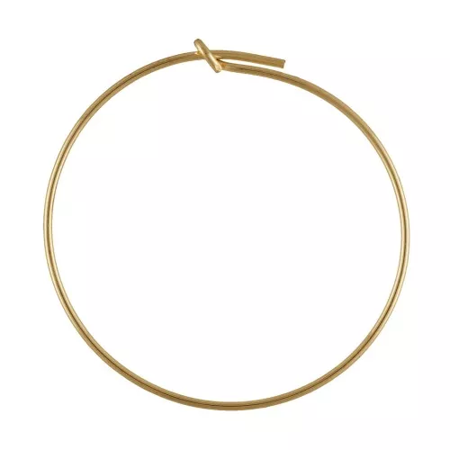 Créoles fines à décorer 30 mm en Gold filled (or laminé) x2
