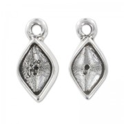 Serti pendentif double face pour cab 4230 14x9mm argenté vieilli|raw }}