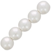 Perles rondes 8 mm imitation perle d'eau douce - Blanc nacré x50|raw }}