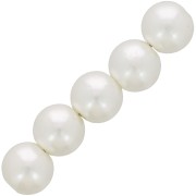 Perles rondes 10 mm imitation perle d'eau douce - Crème nacré x50|raw }}
