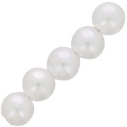 Perles rondes 10 mm imitation perle d'eau douce - Blanc nacré x50