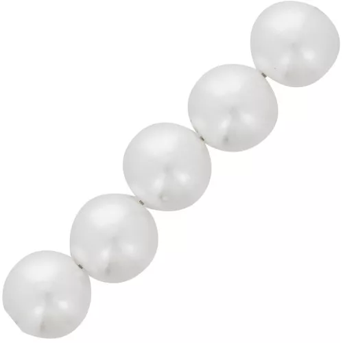 Perles rondes 12 mm imitation perle d'eau douce - Blanc nacré x30