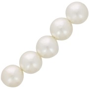 Perles rondes 14 mm imitation perle d'eau douce - Crème nacré x20|raw }}