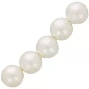 Perles rondes 14 mm imitation perle d'eau douce - Crème nacré x20
