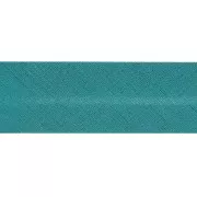 Biais en polycoton 20 mm Bleu Jean x 1m