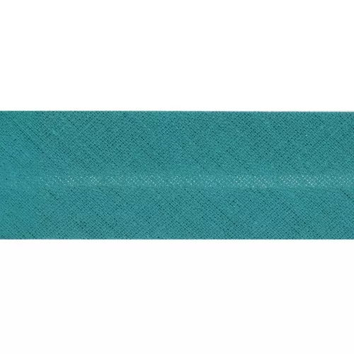Biais en polycoton 20 mm Bleu Jean x 1m