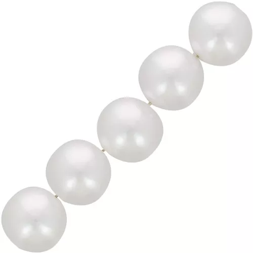 Perles rondes 18 mm imitation perle d'eau douce - Blanc nacré x10