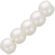 Perles gros trous 12 mm - imitation perle d'eau douce - Crème nacré x10