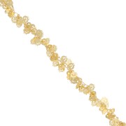 Chaîne maille Fantaisie tête de mort 7 mm doré x 25cm|raw }}