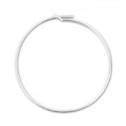 Créoles fines à décorer 30 mm en Argent 925 x2|raw }}