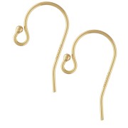 Crochets d'oreilles 11.5mm en Gold filled (or laminé)    x2|raw }}