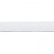 Lacet cuir reconstitué double-face 3 mm Blanc x1m