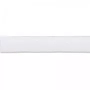 Lacet cuir reconstitué double-face 3 mm Blanc x1m