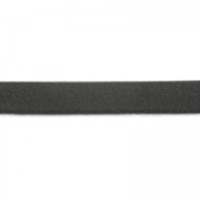 Lacet cuir reconstitué double-face 3 mm Gris foncé x1m|raw }}