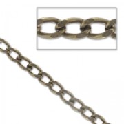 Chaîne maille gourmette 4.5 mm - Bronze x1m