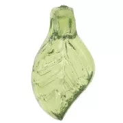 Feuilles en verre 10x5 mm - Vert x10