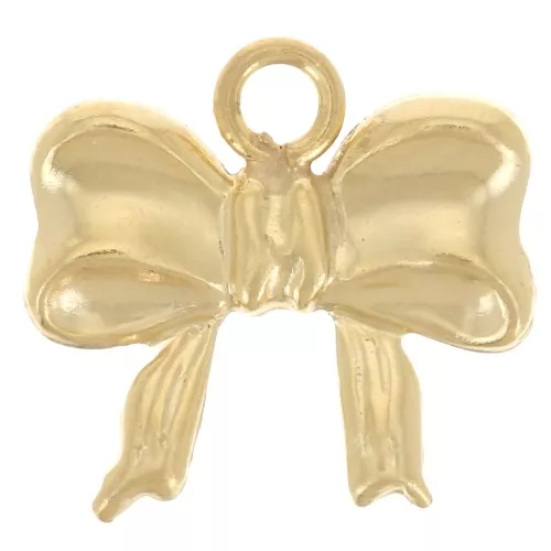 Breloque noeud 8.5x9 mm - Gold filled (or laminé) x1
