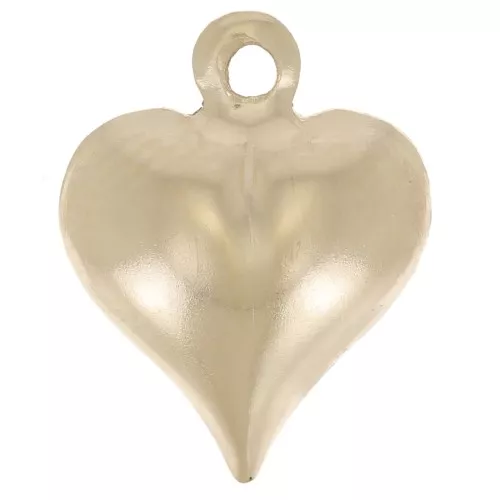 Breloque coeur bombé 13x10 mm - Gold filled (or laminé) x1