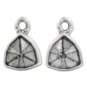 Serti pendentif double face pour cab 4706 12mm argenté vieilli|raw }}