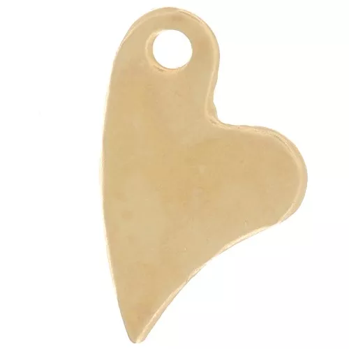 Sequin coeur 11x7 mm - Gold filled (or laminé) x1