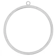 Pendentif rond 25 mm en Acier inoxydable 304L x1