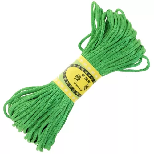 Cordon queue de rat polyester 2 mm - Vert x20m