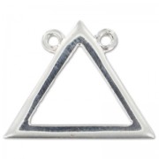 Intercalaire triangle 2 anneaux 16.5 mm en Argent 925 x1|raw }}