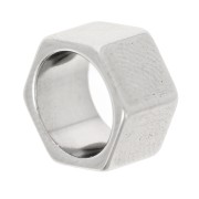 Perle écrou 10x6 mm - Acier inoxydable 303 x1