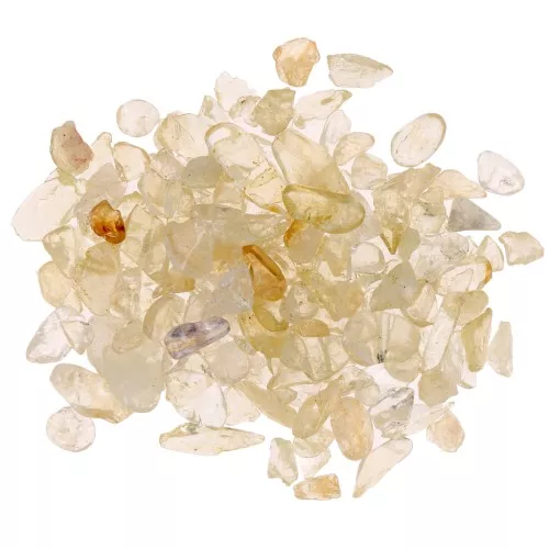 Sachet de mini pierres roulées - éclats de pierres non percées - Citrine x20g