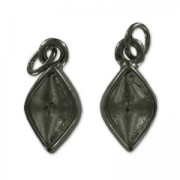 Serti pendentif double face pour cab 4230 14x9mm black nickel|raw }}