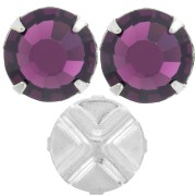 Strass à coudre 8 mm Amethyst|raw }}