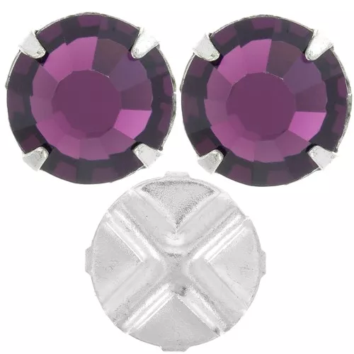 Strass à coudre 8 mm Amethyst