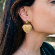 Clous d'oreilles fleur - 13 mm - Acier inoxydable 304L x2