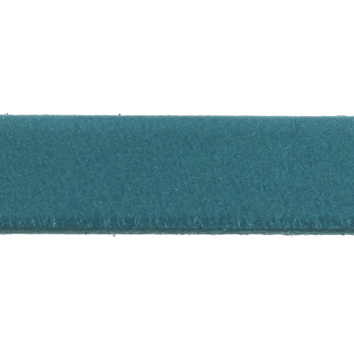 Lacet cuir 10 mm Bleu Jean x30cm