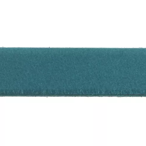 Lacet cuir 10 mm Bleu Jean x30cm