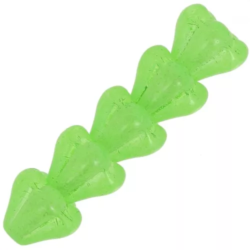 Perles fleurs cloches en verre 5x6 mm -  Crystal Green x10