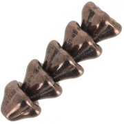 Perles fleurs cloches en verre 6x8 mm - Jet Lumi Amethyst x10