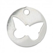 Breloque papillon 10 mm en Argent 925 x1