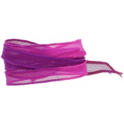 Ruban de soie 10 mm - Tie and dye - Rose foncé - Fuchsia - Purple x85cm|raw }}