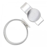 Bague ajustable sous le plateau 10 mm en Argent 925 x1|raw }}