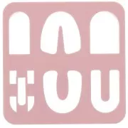 Set de 6 emporte-pièces en plastique pour modelage et pâte polymère - Arche x1