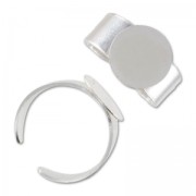 Bague plateau 12 mm en Argent 925 x1|raw }}