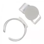 Bague plateau 12 mm en Argent 925 x1
