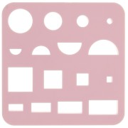 Set de 16 emporte-pièces plastique pour modelage et pâte polymère - Carré x1