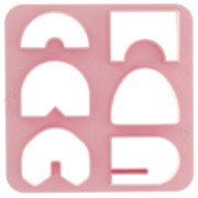 Set de 6 emporte-pièces plastique pour modelage et pâte polymère - Pont x1