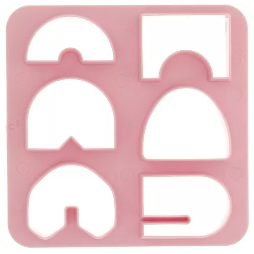 Set de 6 emporte-pièces plastique pour modelage et pâte polymère - Pont x1