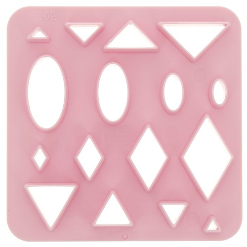 Set de 16 emporte-pièces plastique pour modelage et pâte polymère - Triangle x1