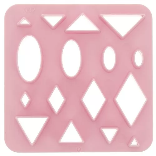 Set de 16 emporte-pièces plastique pour modelage et pâte polymère - Triangle x1